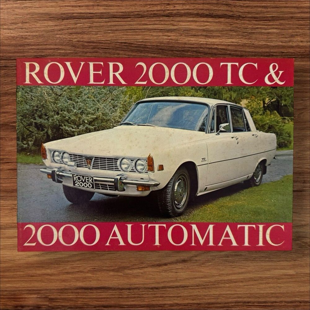 Rover 2000 TC & 2000‎ Automatic Sales Brochure Original Dealer Booklet